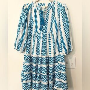 Beyond Words Boho Tiered Mini Dress S